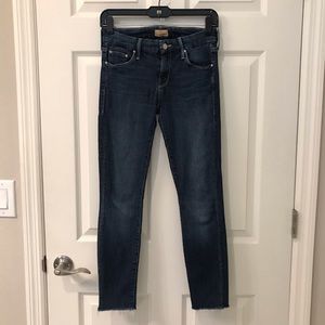 MOTHER Denim Looker Ankle Fray Girl Crush Size 25